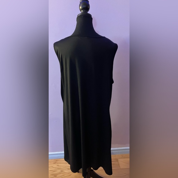 Long black sleeveless dress or tunic size XL - Picture 3 of 3
